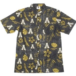 Wes & Willy Appalachian State Mountaineers Men's Vintage Floral Shirt XL ASU App